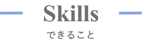 skillsの見出し